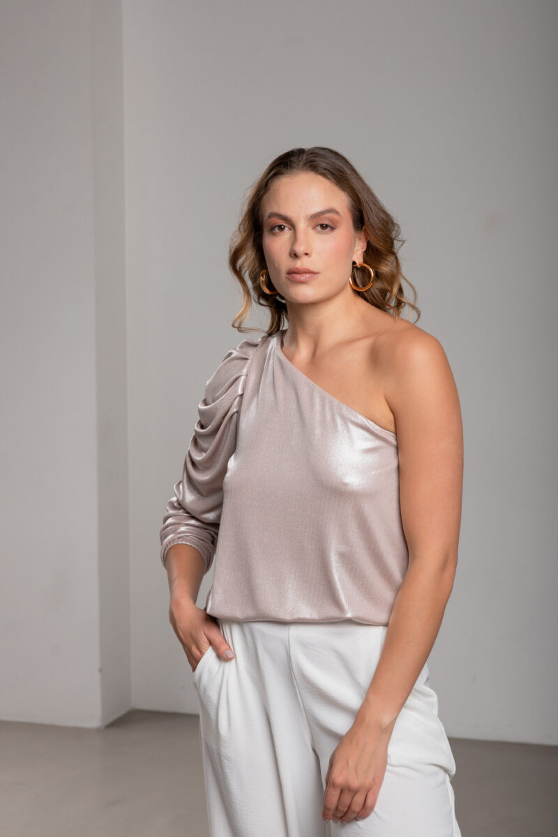 Blusa Paula Brillo Rosa